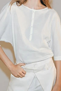 COTTON HENLEY SHIRT