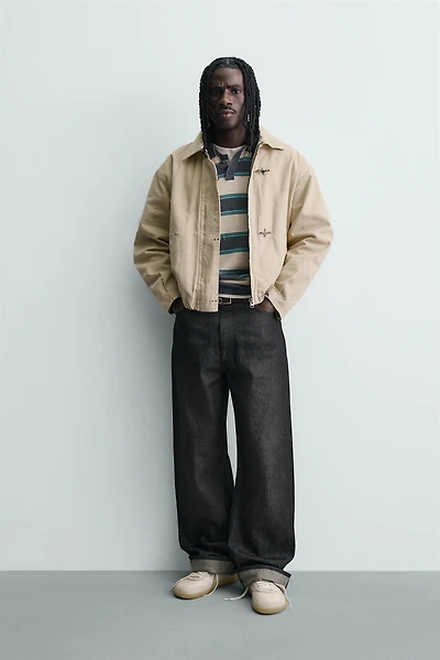 CROPPED FIREMAN CLASP JACKET