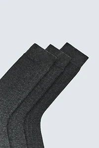 THREE-PACK OF RIBBED SOCKS