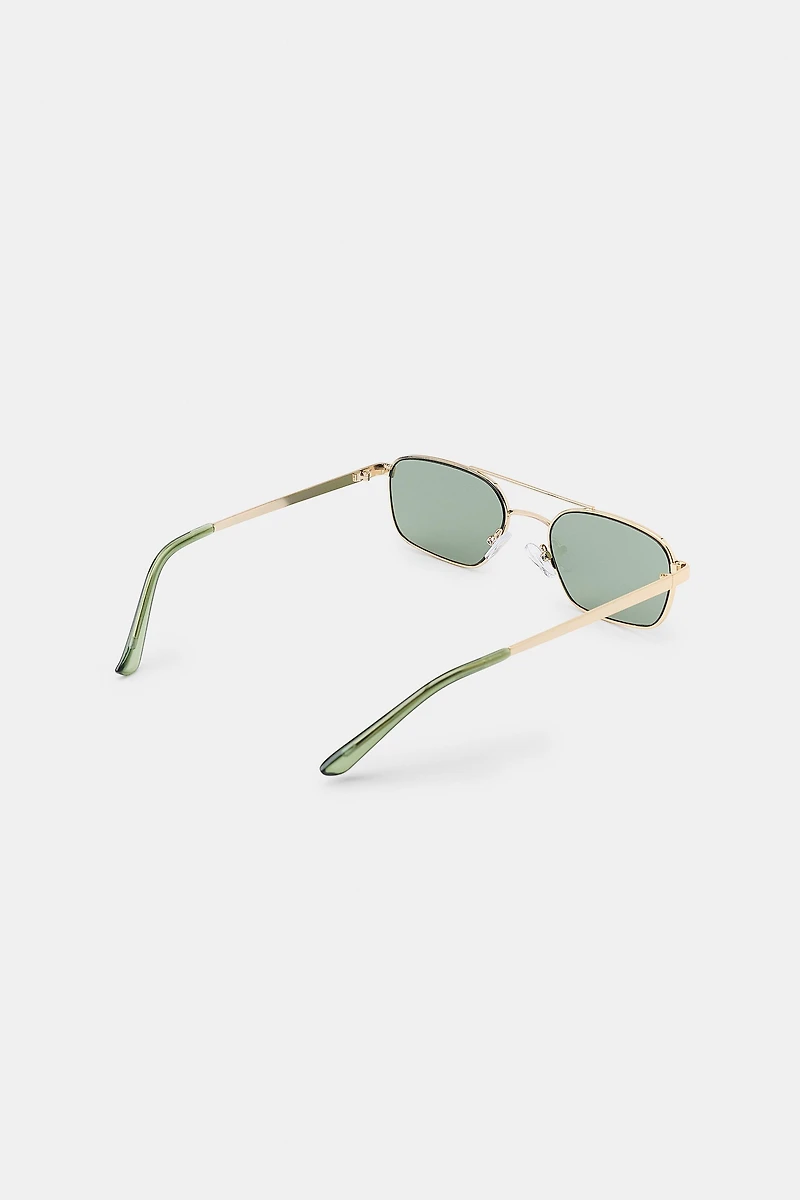 RECTANGULAR METAL SUNGLASSES
