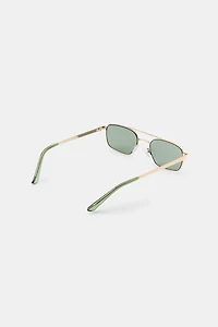 RECTANGULAR METAL SUNGLASSES