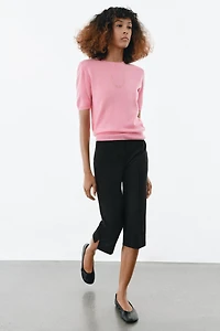 100% WOOL SHORT SLEEVE JUMPER