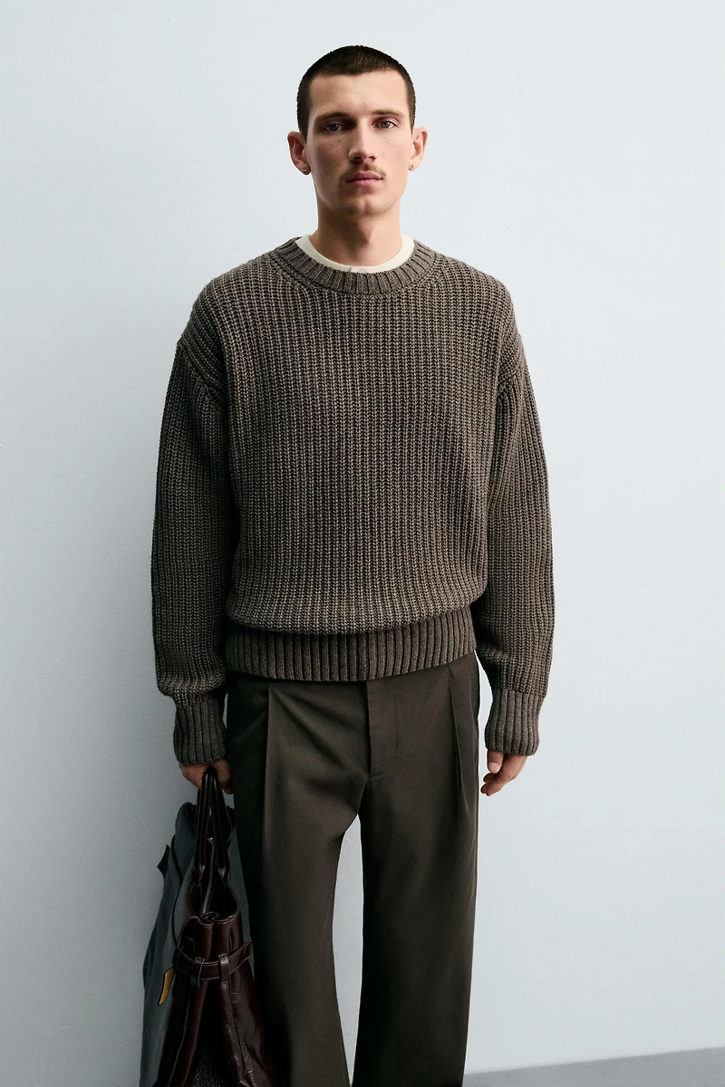 PULL STRUCTURÉ COTON - LAINE