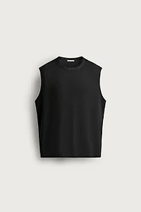 TANK TOP WITH COMBINED NECKLINE