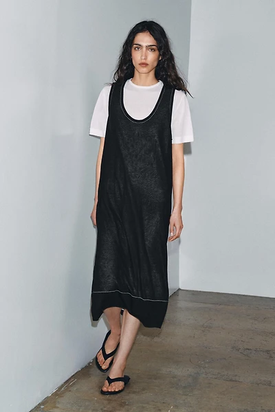 COMBINATION KNIT DRESS