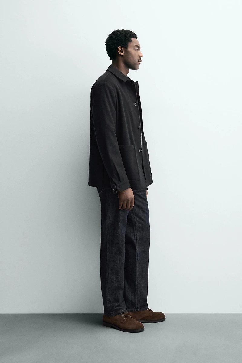 BLAZER RELAXED FIT MÉLANGE DE LAINE