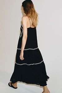 ZW COLLECTION EMBROIDERED LONG DRESS