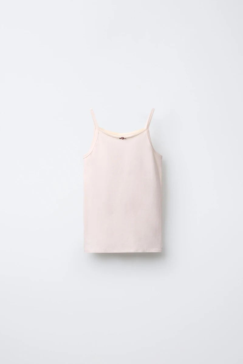 2-6/ TWO-PACK OF TANK TOPS WITH FLOWER