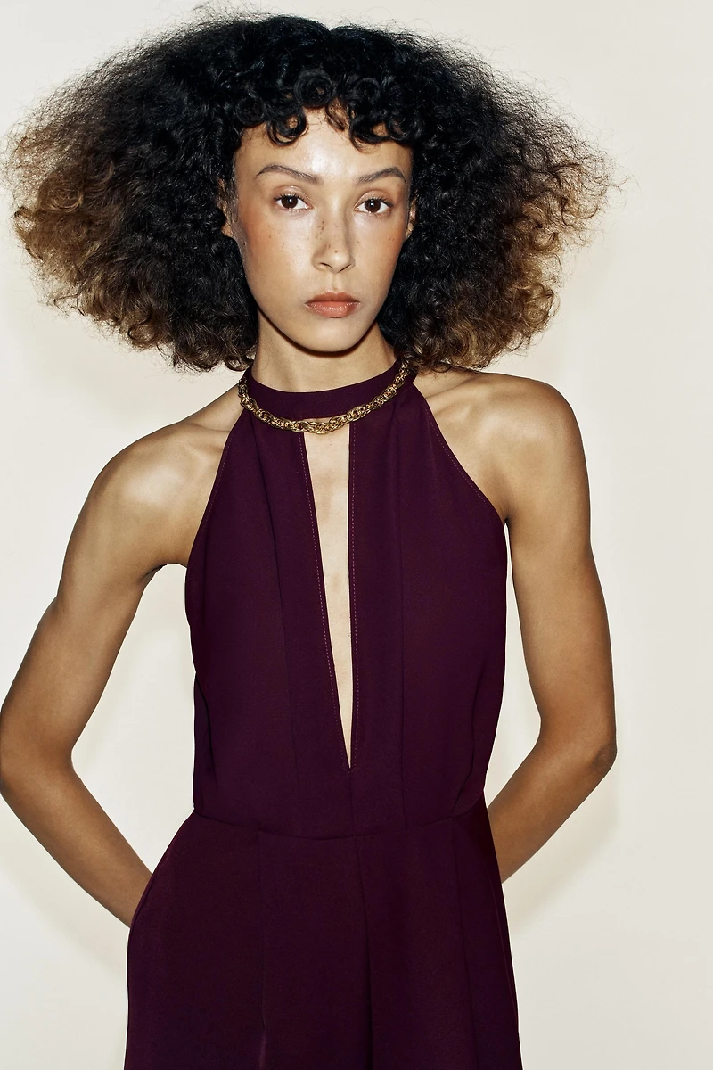 COLLAR DETAIL JUMPSUIT