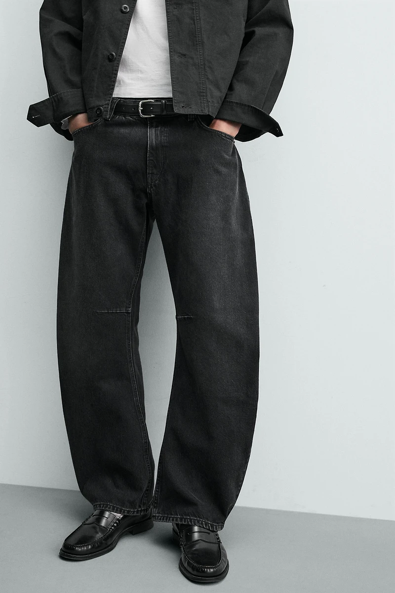 RELAXED BARREL FIT JEANS
