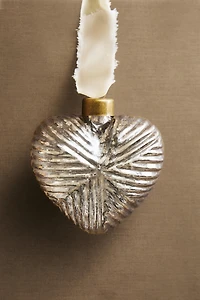 MERCURIZED HEART CHRISTMAS TREE ORNAMENT