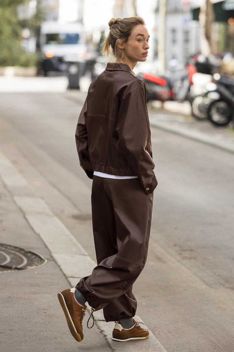 SATIN BALLOON PANTS