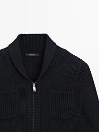 Cardigan en maille à fermeture Éclair