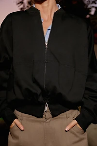 INTERLOCK BOMBER JACKET