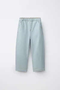 JACQUARD BALLOON JEANS