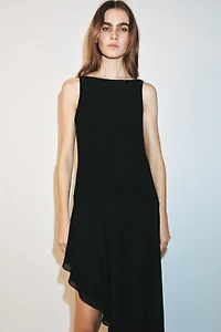 ASYMMETRIC MIDI DRESS