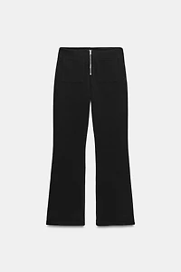 PANTALON FLARE À FERMETURE ÉCLAIR