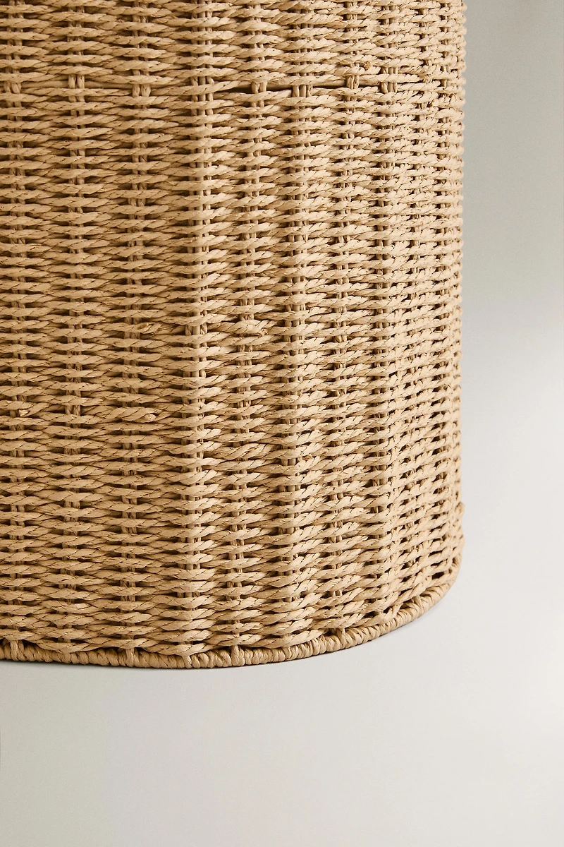 FABRIC-LINED LAUNDRY HAMPER