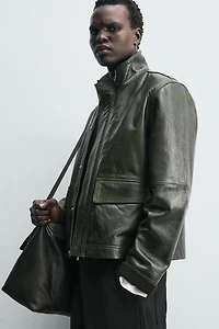 LEATHER POCKET JACKET