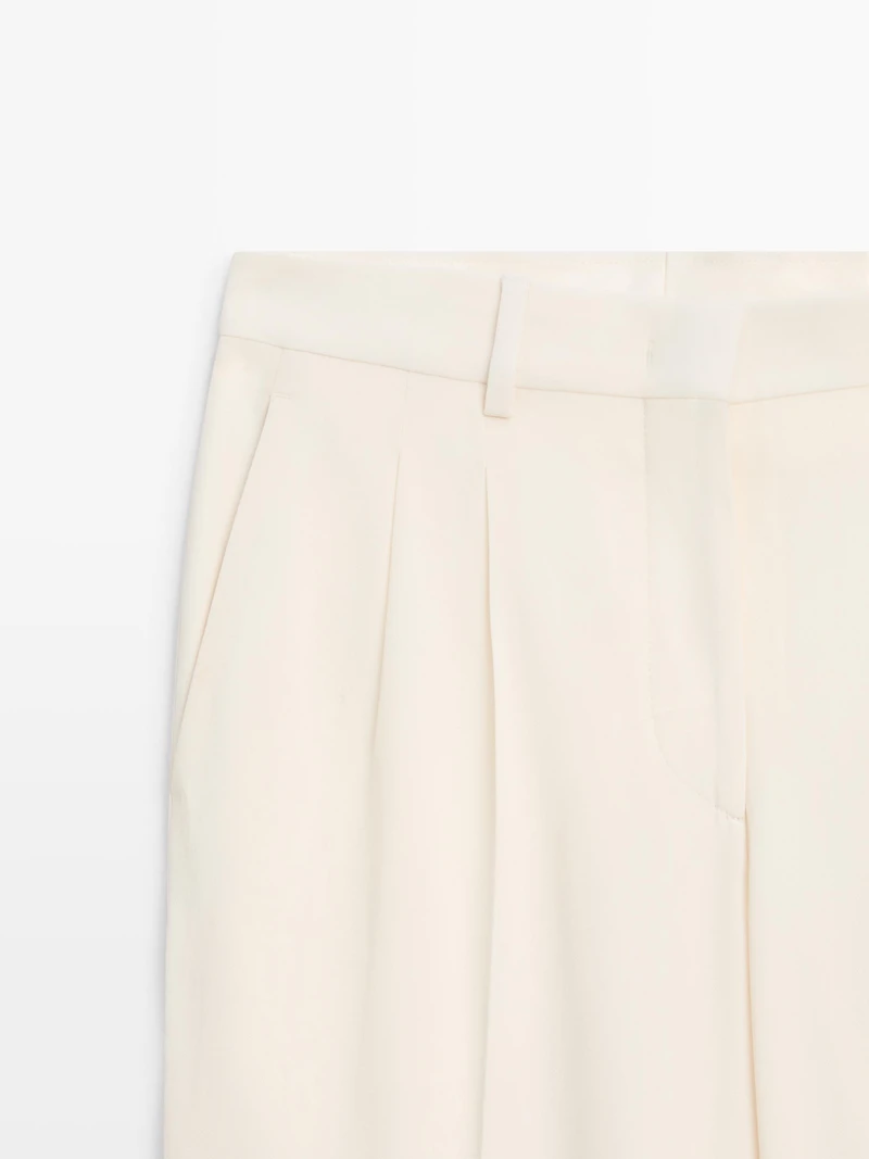 Trousers with double darts - LIMITED