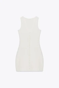 INTERLOCK BUTTON DRESS