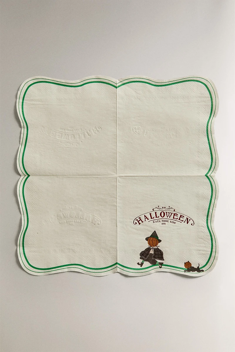 SET OF CHILDREN'S HALLOWEEN PAPER NAPKINS (SET OF 20)