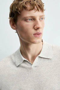 POLO EN MAILLE CHANVRE ET COTON