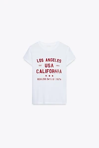 T-SHIRT EFFET DÉLAVÉ