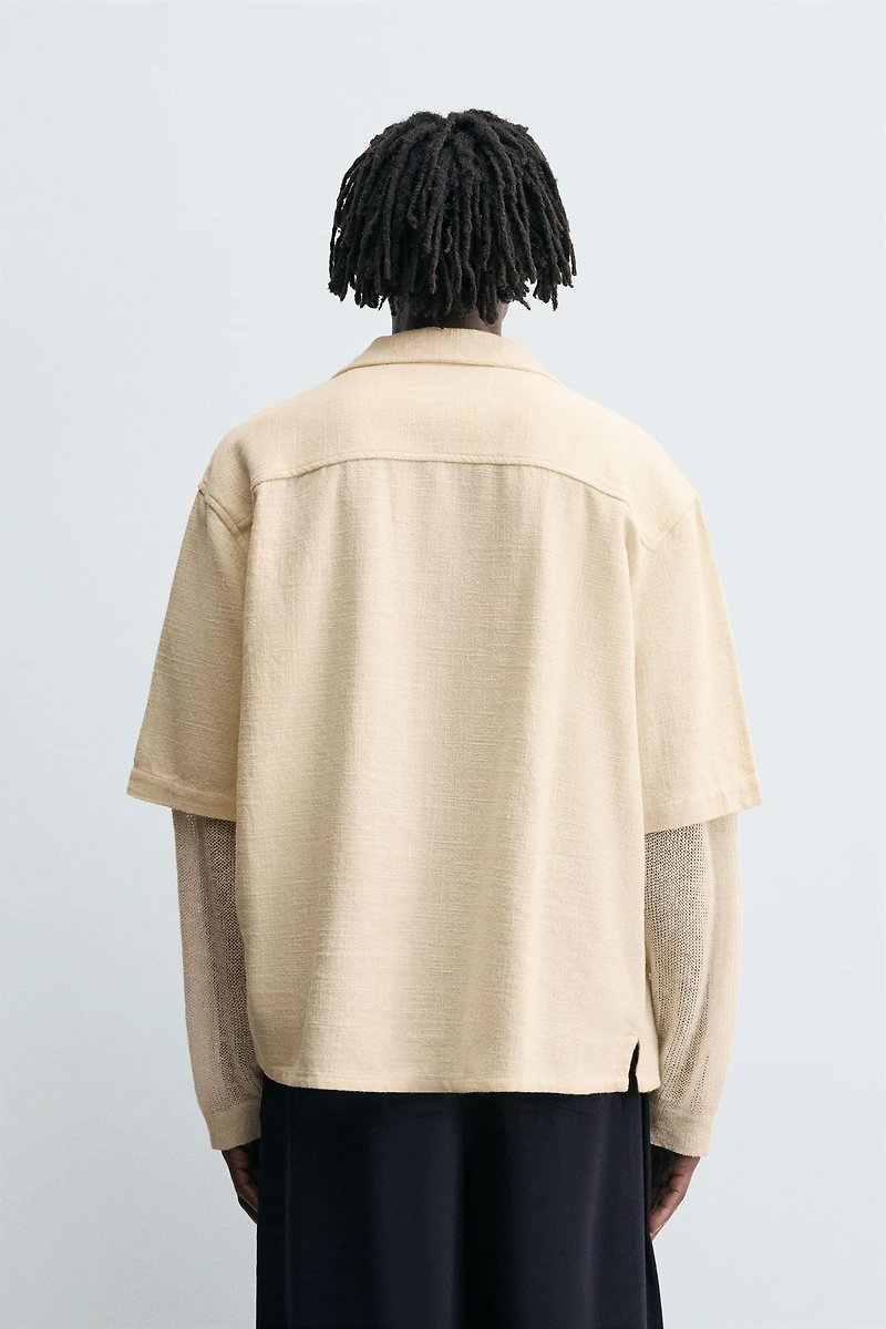 CHEMISE BRODERIES EN RELIEF