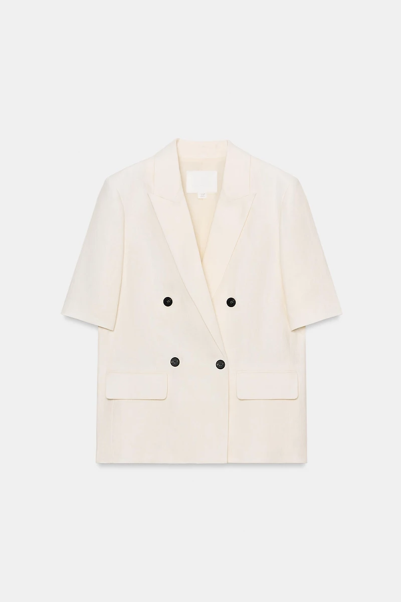 ZW COLLECTION SHORT SLEEVE LINEN BLAZER