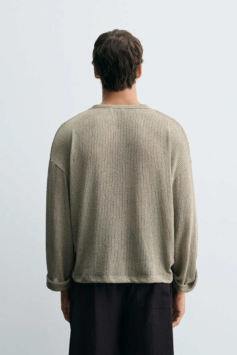 T-SHIRT STRUCTURE AJOURÉE