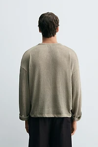 T-SHIRT STRUCTURE AJOURÉE