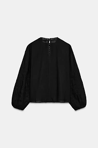 CHEMISE BRODERIES ET ENTRE-DEUX ZW COLLECTION