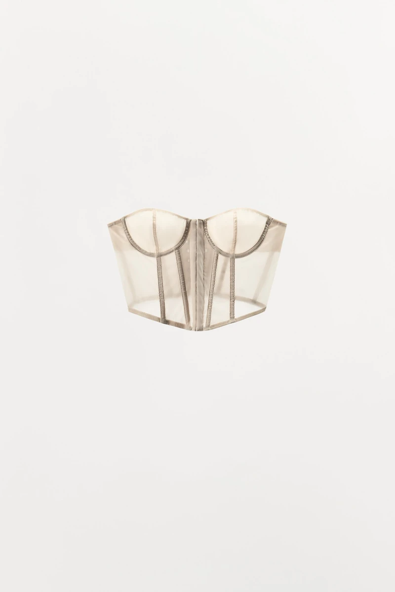 UNDERWIRE LACE-UP CORSET