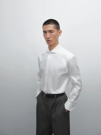 Chemise slim serge 100 % coton