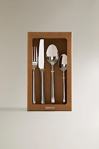 4-PIECE FORGED STEEL FLATWARE SET