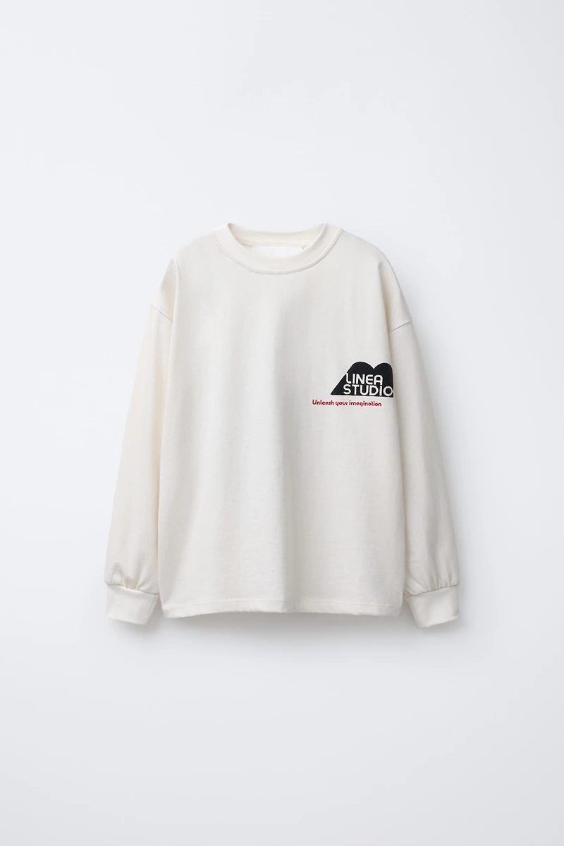 FLOCKED PRINT T-SHIRT