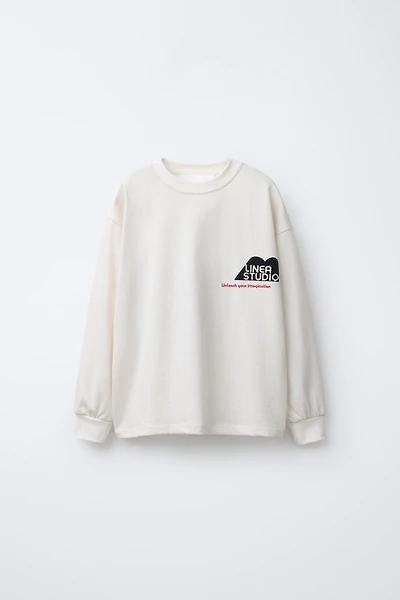 FLOCKED PRINT T-SHIRT