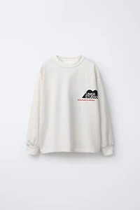 FLOCKED PRINT T-SHIRT