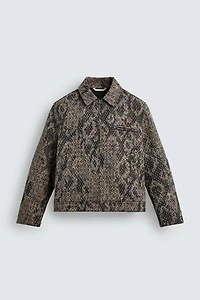 TEXTURED JACQUARD JACKET