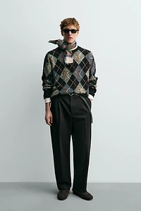 DIAMOND 100% CASHMERE JUMPER AARON LEVINE X ZARA