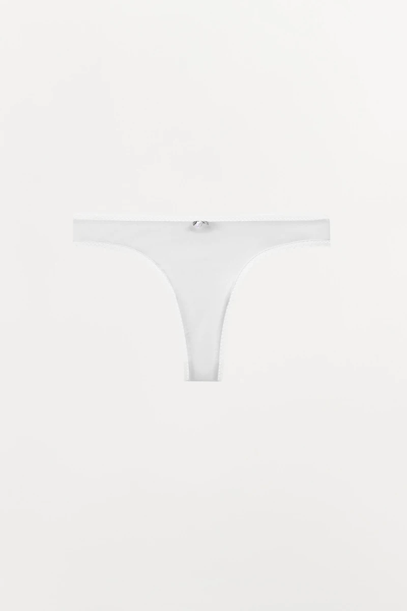 TANGA POINTELLE FLEUR
