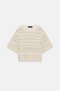 POINTELLE KNIT TOP
