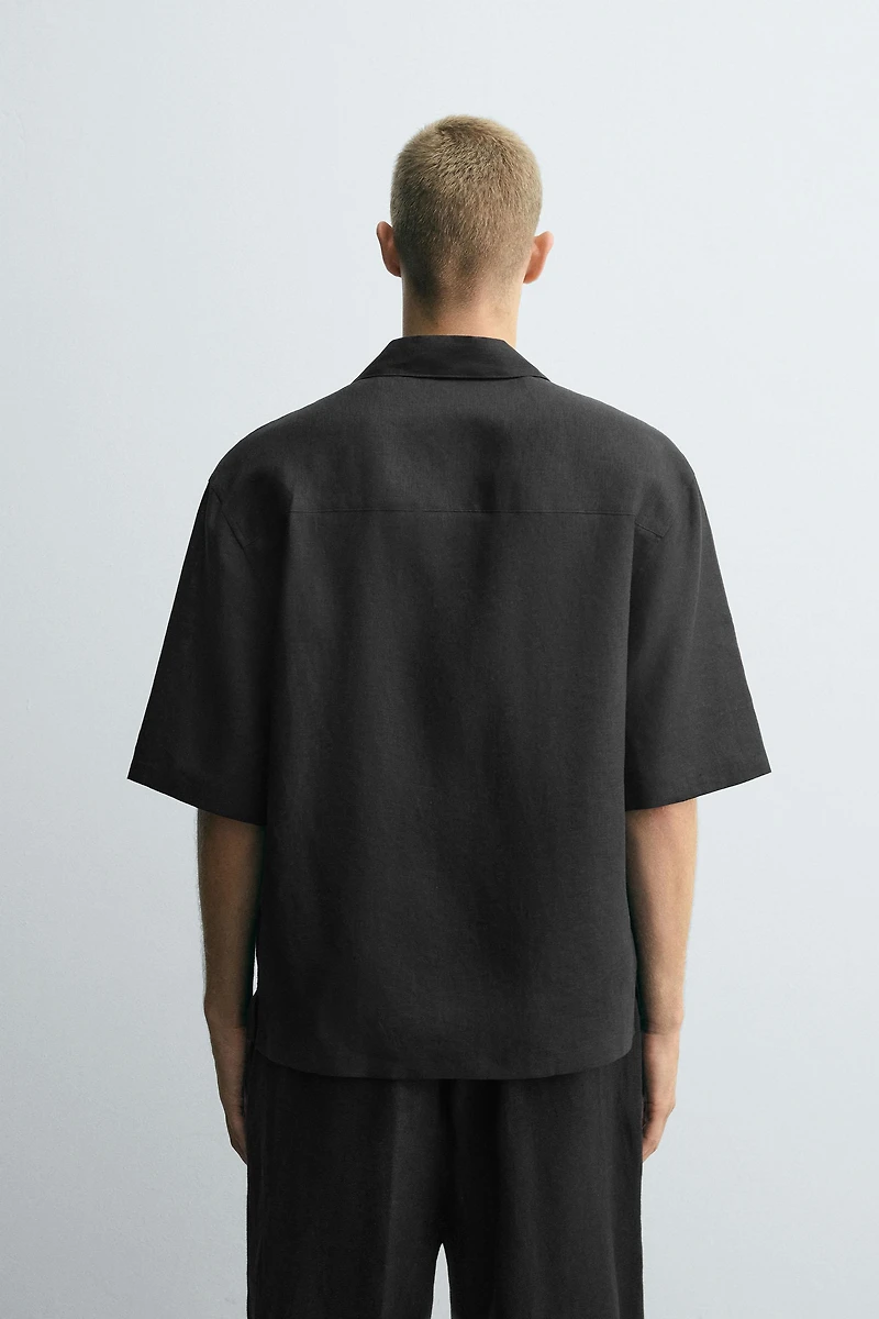 100% LINEN KIMONO SHIRT