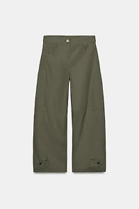 BARREL PANTS WITH BELT LOOPS