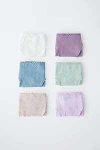 6-14 YEARS/ SIX-PACK STRUCTURED BRIEFS