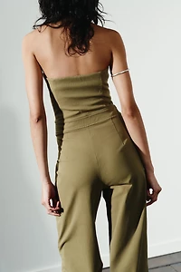 STRAPLESS FULL-LENGTH JUMPSUIT