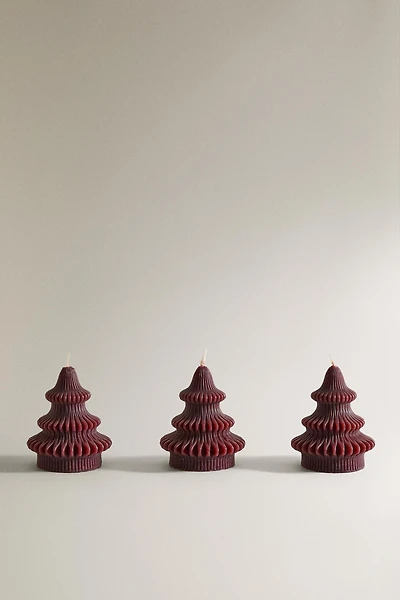 SET OF GINGERBREAD TREE SCENTED CANDLES (SET OF 3)