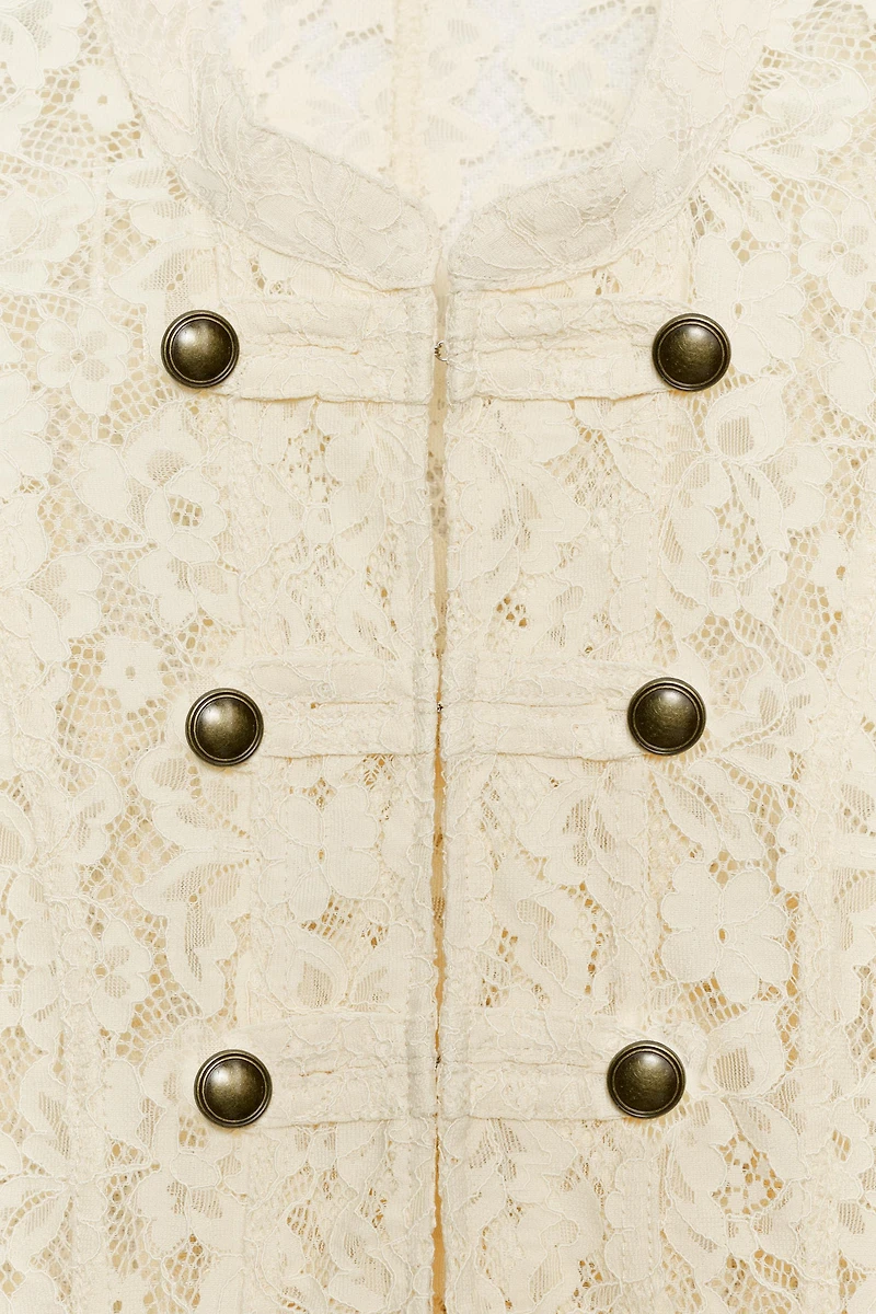 LACE FROG FASTENING JACKET