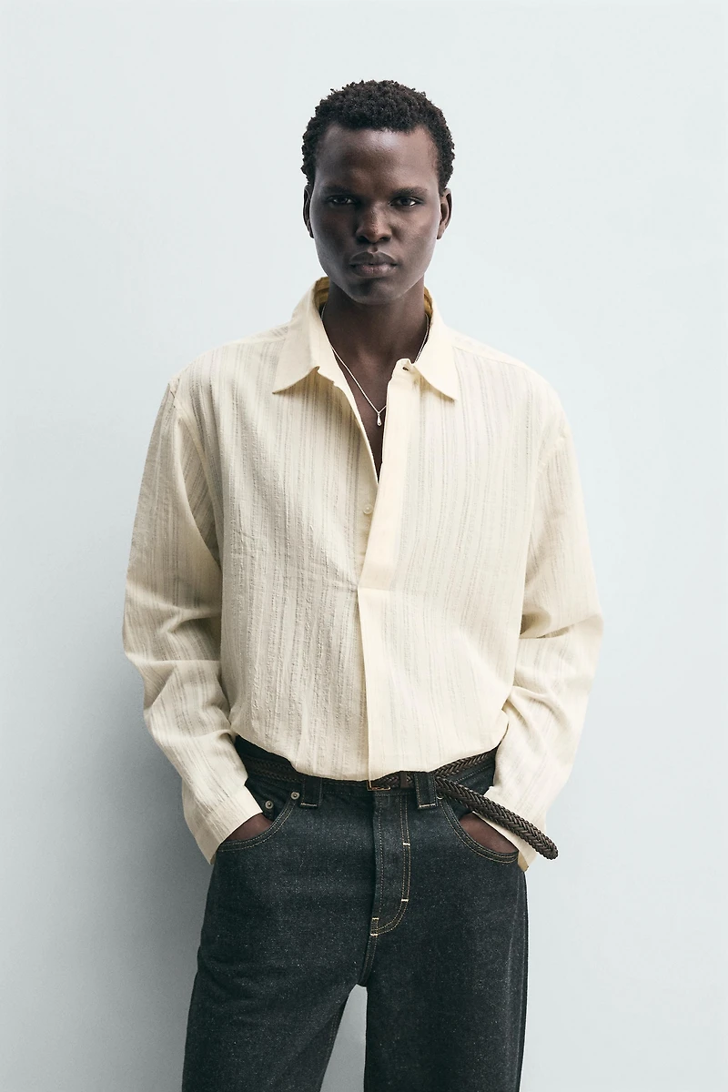 TEXTURED POLO SHIRT